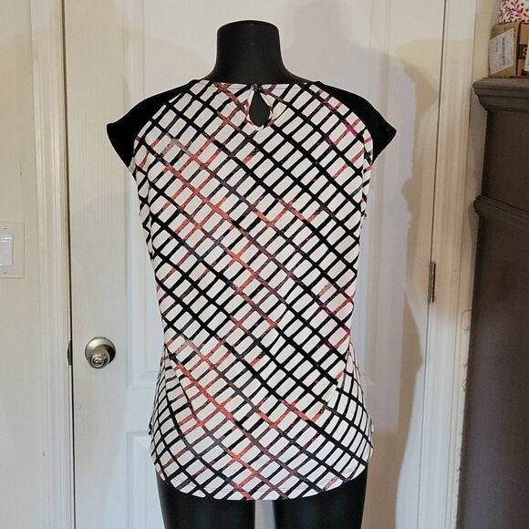 BRAND NEW WORTHINGTON MULTI-COLOR POLAR BEAR BOHO GEO WOMEN"S SHIRT - Picture 6 of 14